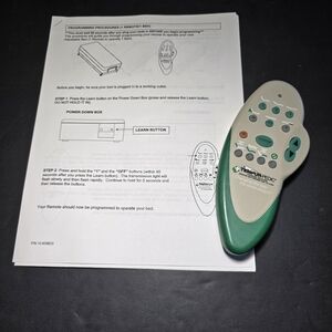 Tempur-Pedic Adjustable Bed Remote Control Green 10-508823 Replacement Unit